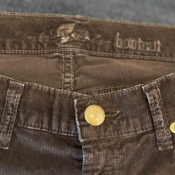 7 for All Mankind Chocolate Brown Bootcut Cords - Size 29 - Picture 10 of 14